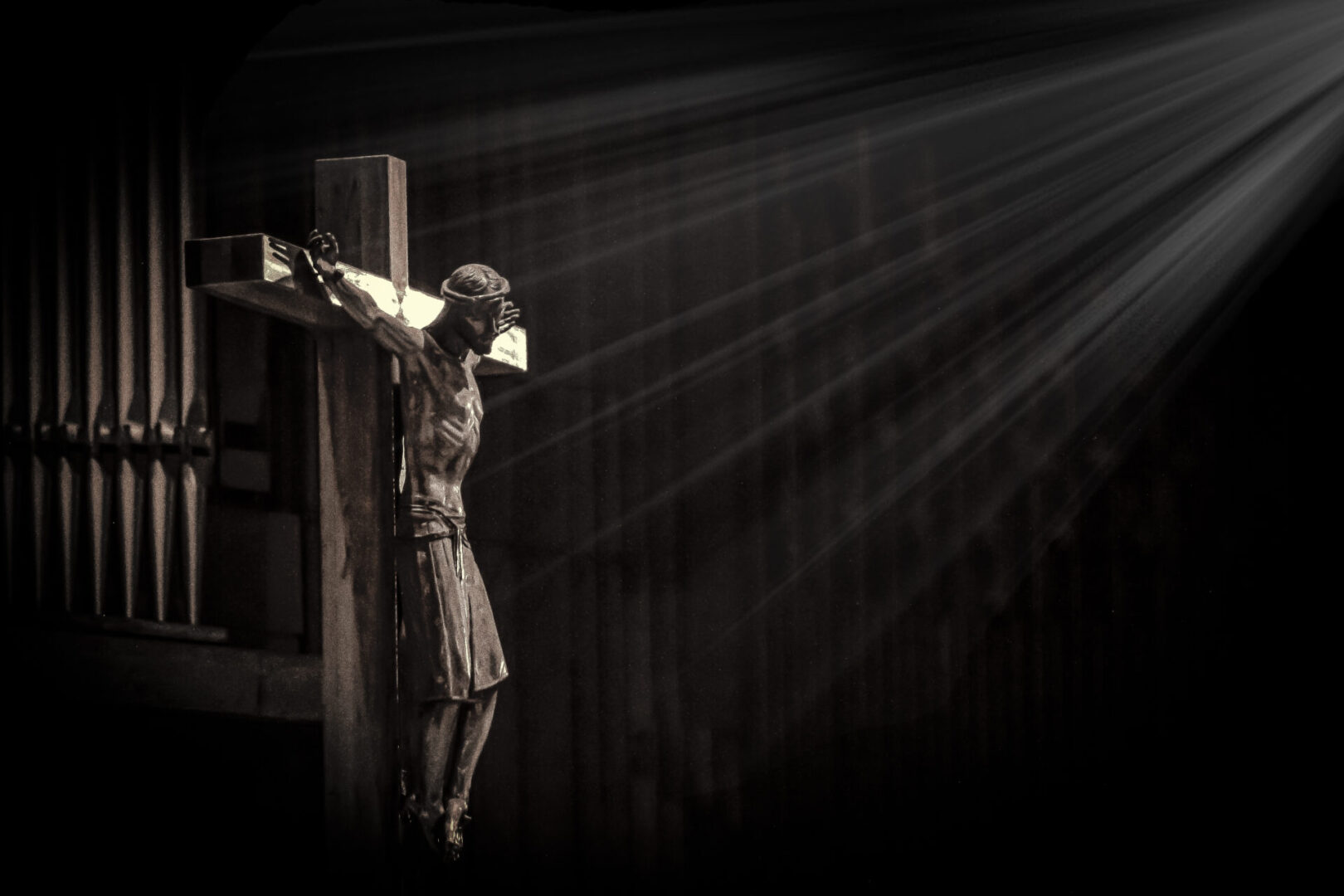 The crucifixion is the symbol of Christ's humble attitude and love